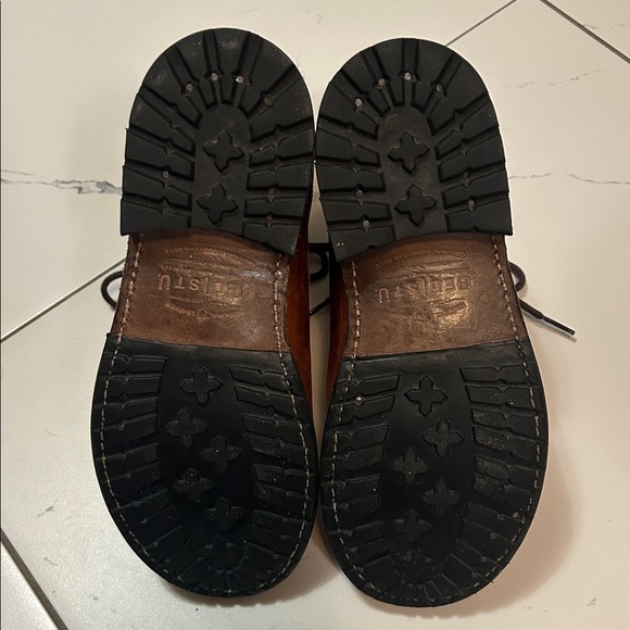 BED|STU ladies 7.5 genuine distressed artisan leather bench made moto boots - Picture 4 of 5